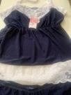 Baby Doll de Renda Branca na Cor Azul GG Baby Doll de Renda Branca na Cor Azul GG