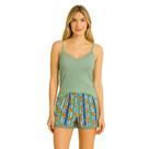 Baby doll Feminino Cropped Pijama Maria Regata Baby doll Feminino Cropped Pijama Maria Regata