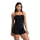 Baby Doll Feminino Julia Short Doll em Microfibra com Renda IMI Lingerie