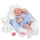 Baby Doll JC Toys La Newborn 15 cm, toda em vinil, menina com acessórios Baby Doll JC Toys La Newborn 15 cm, toda em vinil, menina com acessórios