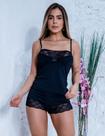 Baby Doll Sensual Top Doll Feminino em Renda Curtinho Para Dormir Sem Bojo Linha Noite