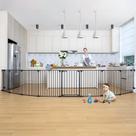 Baby Gate COMOMY 198 extra largo com 30 cm de altura para escadas domésticas