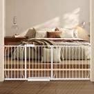 Baby Gate QWicknesty Extra Wide com porta, suporte de pressão de 182-194 cm