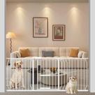 Baby Gate WAOWAO Extra Wide Metal de montagem sob pressão de 157-182 cm