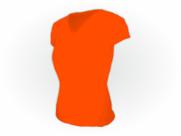 Baby Look Academia Dry Fit Colorida Laranja Fluor