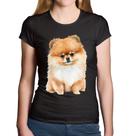 Baby Look Algodão Cachorro Spitz Alemão Lulu da pomerânia - Foca na Moda