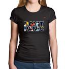 Baby Look Algodão Don't panic - Foca na Moda