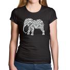 Baby Look Algodão Elefante Mandala - Foca na Moda