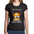 Baby Look Algodão Just A Girl Who Loves Puppies - Foca na Moda Baby Look Algodão Just A Girl Who Loves Puppies - Foca na Moda