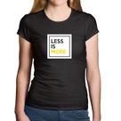 Baby Look Algodão Less is More - Foca na Moda