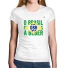Baby Look Algodão O Brasil me obriga a beber - Foca na Moda