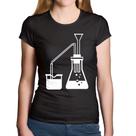 Baby Look Algodão Química Erlenmeyer e Bequer - Foca na Moda Baby Look Algodão Química Erlenmeyer e Bequer - Foca na Moda