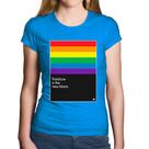 Baby Look Algodão Rainbow is the new black - Foca na Moda Baby Look Algodão Rainbow is the new black - Foca na Moda