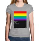 Baby Look Algodão Rainbow is the new black - Foca na Moda Baby Look Algodão Rainbow is the new black - Foca na Moda
