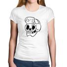 Baby Look Algodão Skull Skeleton - Foca na Moda