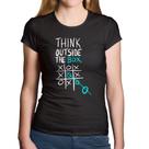 Baby Look Algodão Think Outside The Box - Foca na Moda
