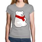 Baby Look Algodão Urso Polar - Foca na Moda Baby Look Algodão Urso Polar - Foca na Moda