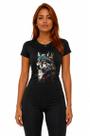 Baby Look Animal Estilo Moderno TAMANHO:GCOR:PRETO