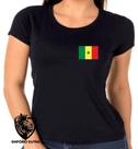 Baby look blusa Feminina ou Camiseta Unissex bandeira Senegal africa