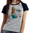 Baby look blusa feminina ou Camiseta unissex Barbie o direito da força Baby look blusa feminina ou Camiseta unissex Barbie o direito da força
