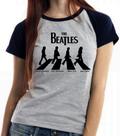 Baby look blusa feminina ou Camiseta unissex Beatles Rua