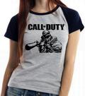 Baby look blusa feminina ou Camiseta unissex Call of Duty