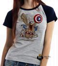 Baby look blusa feminina ou Camiseta unissex Capitão Cavérica escudo caverna