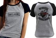 Baby look blusa feminina ou Camiseta unissex Days Gone Emblema Baby look blusa feminina ou Camiseta unissex Days Gone Emblema