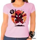 Baby look blusa Feminina ou Camiseta Unissex dead pool super herói
