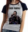 Baby look blusa feminina ou Camiseta unissex Deep Purple