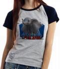 Baby look blusa feminina ou Camiseta unissex Dumbo