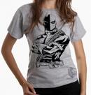 Baby look blusa Feminina ou Camiseta Unissex exterminador vilão parecido deadpool Dead Pool