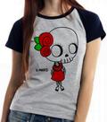 Baby look blusa feminina ou Camiseta unissex Girl La muerte