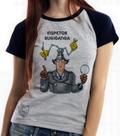 Baby look blusa feminina ou Camiseta unissex Inspetor Bugiganga
