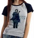 Baby look blusa Feminina ou Camiseta Unissex John Wick