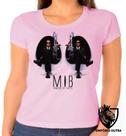 Baby look blusa Feminina ou Camiseta Unissex MIB homens preto will smith filme cinema Baby look blusa Feminina ou Camiseta Unissex MIB homens preto will smith filme cinema