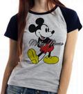 Baby look blusa Feminina ou Camiseta Unissex Mickey Mouse Baby look blusa Feminina ou Camiseta Unissex Mickey Mouse