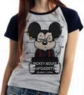 Baby look blusa Feminina ou Camiseta Unissex Mickey prisão Baby look blusa Feminina ou Camiseta Unissex Mickey prisão