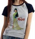 Baby look blusa feminina ou Camiseta unissex Mulan vestido