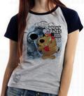 Baby look blusa feminina ou Camiseta unissex Mutley azul