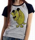 Baby look blusa feminina ou Camiseta unissex Mutley rindo