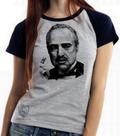Baby look blusa feminina ou Camiseta unissex Poderoso Chefão Corleone Baby look blusa feminina ou Camiseta unissex Poderoso Chefão Corleone