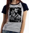 Baby look blusa feminina ou Camiseta unissex Predador Schwarzenegger