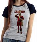 Baby look blusa feminina ou Camiseta unissex Shazam