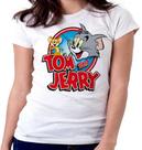 Baby look blusa Feminina ou Camiseta Unissex Tom e Jerry