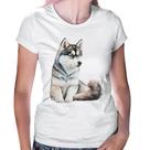 Baby Look Cachorro Husky Siberiano - Foca na Moda