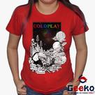 Baby Look Coldplay 100% Algodão - Rock - Alternativo - Geeko