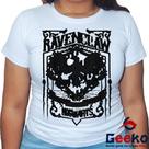 Baby Look Corvinal 100% Algodão Harry Potter Blusa Feminina Hogwarts Ravenclaw 06 All Geek