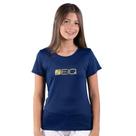 Baby Look Esportiva Dry Zeiq Azul Marinho e Gold