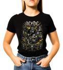 Baby Look Feminina Banda Acdc Prateada 100% Algodao Mode 15 Baby Look Feminina Banda Acdc Prateada 100% Algodao Mode 15